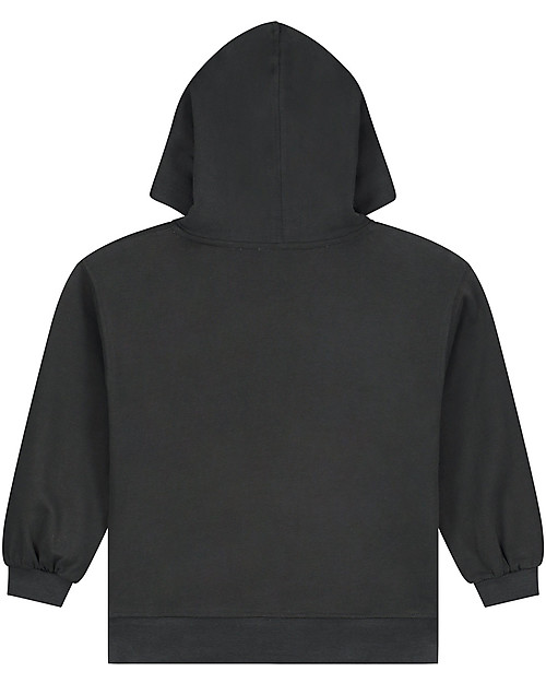 Gray Label Felpa con Cappuccio e Tasca - Nero - 100% Felpa di Cotone Biologico GOTS Felpe