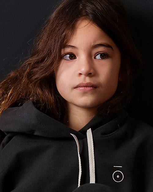 Gray Label Felpa con Cappuccio e Tasca - Nero - 100% Felpa di Cotone Biologico GOTS Felpe