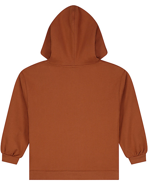 Gray Label Felpa con Cappuccio e Tasca - Ruggine - 100% Felpa di Cotone Biologico GOTS Felpe