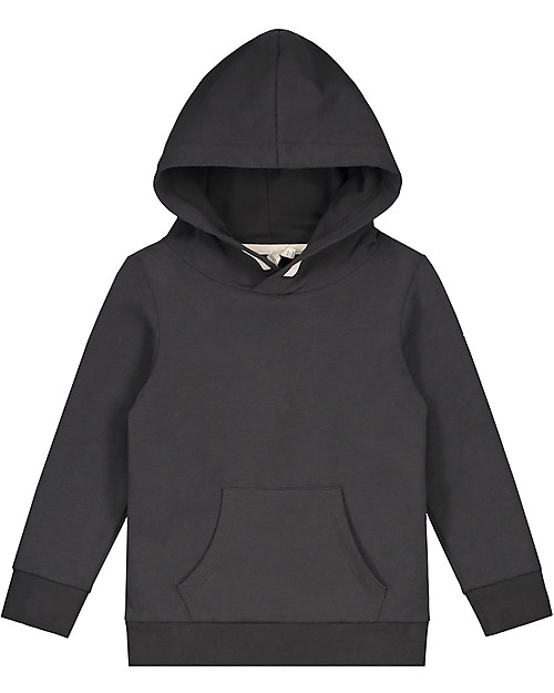Gray Label Felpa con Cappuccio, Nero - 100% cotone bio Felpe
