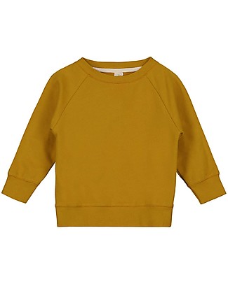 Gray Label Felpa Girocollo - Mostarda - 100% Cotone Bio Maglie Manica Lunga