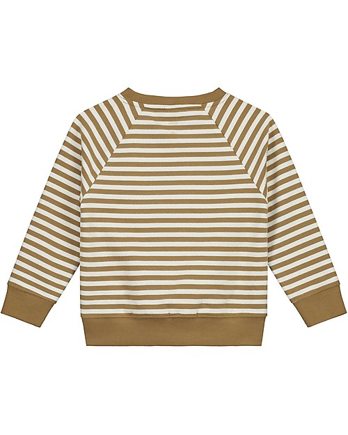 Gray Label Felpa Girocollo - Nocciola/Bianco - 100% Cotone Bio Felpe