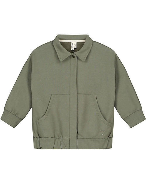 Gray Label Giacca con Colletto, Salvia - 100% Felpa di Cotone Biologico Giacche