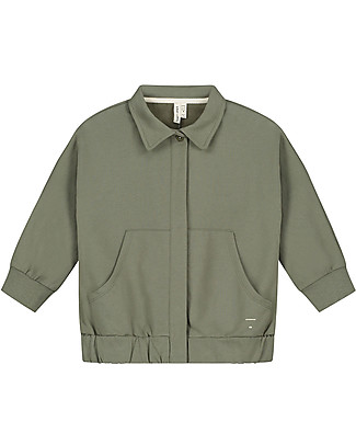 Gray Label Giacca con Colletto, Salvia - 100% Felpa di Cotone Biologico Giacche