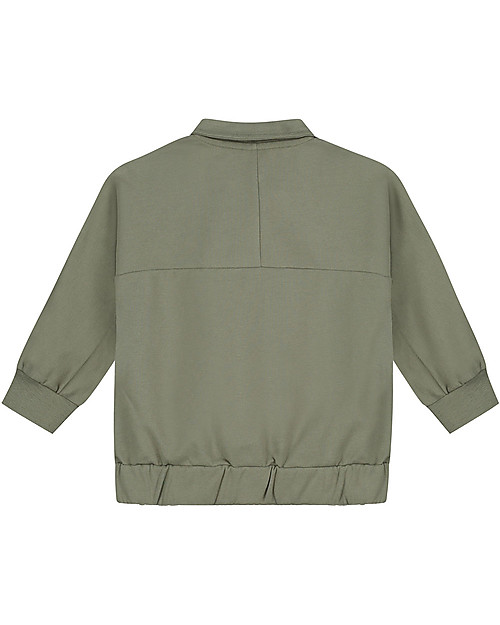 Gray Label Giacca con Colletto, Salvia - 100% Felpa di Cotone Biologico Giacche