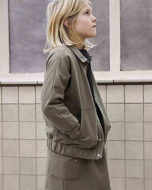 Gray Label Giacca con Colletto, Salvia - 100% Felpa di Cotone Biologico Giacche