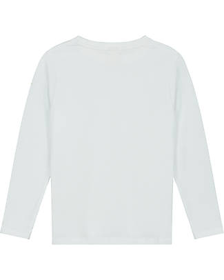 Gray Label Maglia Maniche Lunghe - Bianco - 100% Cotone Bio GOTS Maglie Manica Lunga