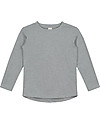 Gray Label Maglia Maniche Lunghe - Grigio Melange - 100% Jersey di Cotone Bio GOTS Maglie Manica Lunga