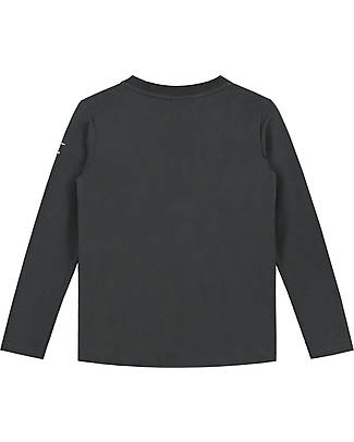 Gray Label Maglia Maniche Lunghe - Nero - 100% Cotone Bio GOTS Maglie Manica Lunga