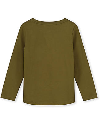 Gray Label Maglia Maniche Lunghe - Verde Oliva - 100% Cotone Bio GOTS Maglie Manica Lunga