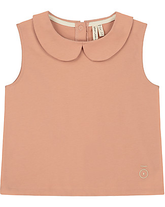 Gray Label Maglia Senza Maniche con Colletto - Rustic Clay - 100% Cotone Bio T-shirt