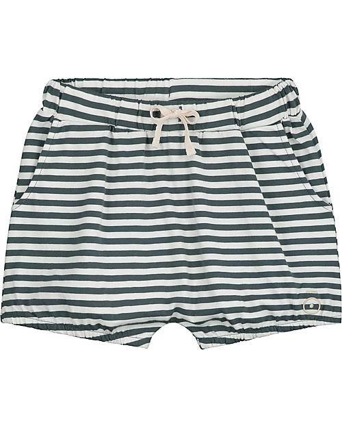 Gray Label Pantaloncini a Palloncino - Blu Grigio / Bianco - 100% jersey di cotone bio Pantaloni Corti