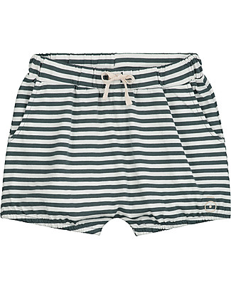 Gray Label Pantaloncini a Palloncino - Blu Grigio / Bianco - 100% jersey di cotone bio Pantaloni Corti