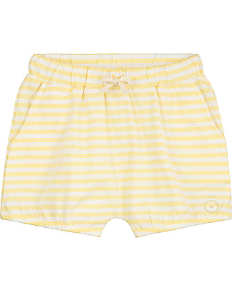 Gray Label Pantaloncini a Palloncino - Giallo Chiaro/Bianco - 100% jersey di cotone bio Pantaloni Corti