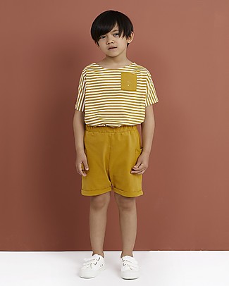 Gray Label Pantaloncini con Taschini - Mustard - 100% cotone bio Pantaloni Corti