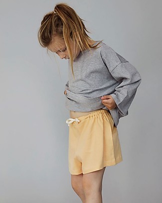 Gray Label Pantaloncini Oversize - Apricot - 100% Jersey di Cotone Bio GOTS Pantaloni Corti