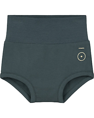 Gray Label Pantaloncino Copripannolino - Blu Grigio - 100% jersey di cotone bio Pantaloni Corti