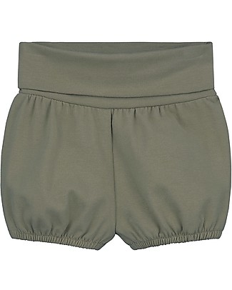 Gray Label Pantalone a Palloncino Copripannolino Bloomer - Moss - Cotone bio elasticizzato Pantaloni Corti