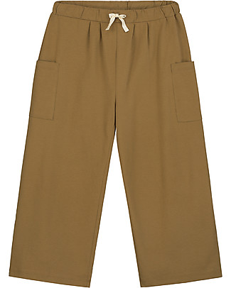 Gray Label Pantaloni a Gamba Larga - Nocciola - 100% jersey di cotone bio Pantaloni Lunghi