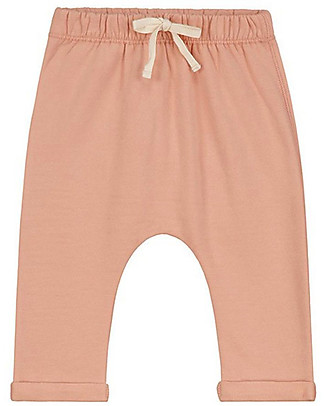 Gray Label Pantaloni Baby Felpati - Rustic Clay - Cotone Bio Elasticizzato Pantaloni Lunghi