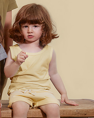 Gray Label Pantaloni Corti Shorts - Giallo Chiaro - 100% jersey di cotone bio Pantaloni Corti