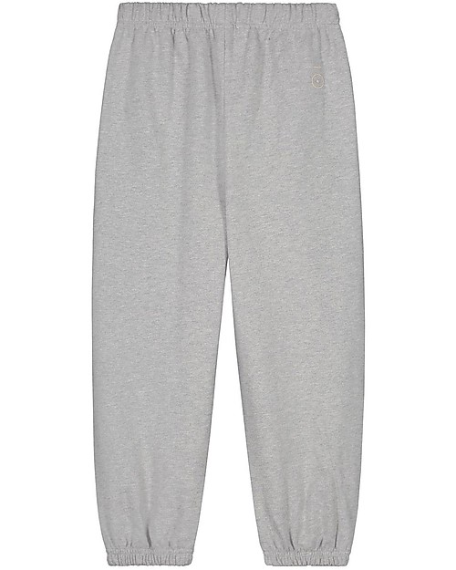 Gray Label Pantaloni da Tuta - Grigio Melange - 100% Felpa di Cotone Organico GOTS Pantaloni Lunghi