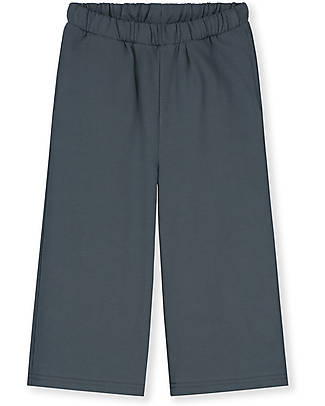 Gray Label Pantaloni Lunghi - Blu Grigio - 100% Pile di Cotone Bio GOTS Pantaloni Lunghi