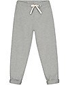 Gray Label Pantaloni Lunghi con Risvolti alle Caviglie, Grigio Melange (12-24 mesi) - 100% cotone bio Pantaloni Lunghi