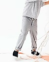 Gray Label Pantaloni Lunghi con Risvolti alle Caviglie, Grigio Melange (12-24 mesi) - 100% cotone bio Pantaloni Lunghi