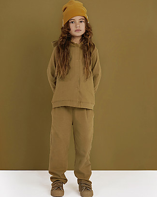 Gray Label Pantaloni Lunghi in Felpa - Nocciola - 100% Cotone Bio Pantaloni Lunghi