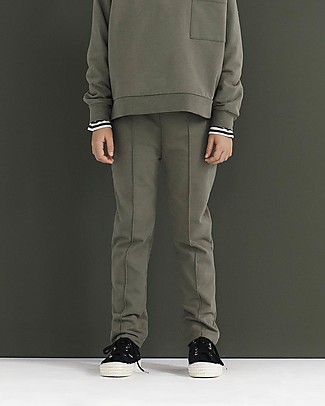 Gray Label Pantaloni Lunghi Slim-Fit, Salvia - 100% cotone bio Pantaloni Lunghi