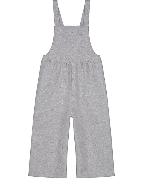 Gray Label Salopette Felpata, Grigio (Taglie Baby) - 100% cotone organico Salopette