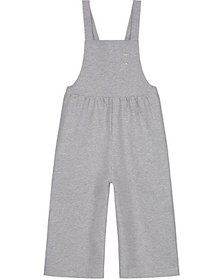 Gray Label Salopette Felpata, Grigio (Taglie Baby) - 100% cotone organico Salopette