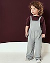 Gray Label Salopette Felpata, Grigio (Taglie Baby) - 100% cotone organico Salopette