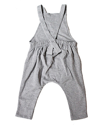 Gray Label Salopette Unisex, Grigio Melange - 100% Cotone Bio Salopette