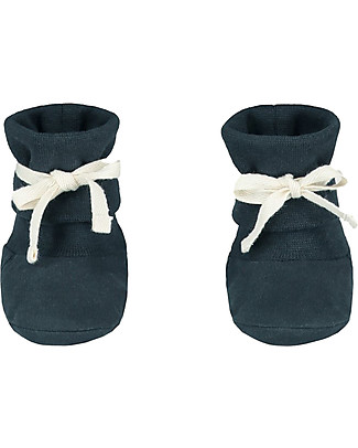 Gray Label Scarpine Baby Blu Grigio - Cotone Bio Morbidissimo Scarpe_