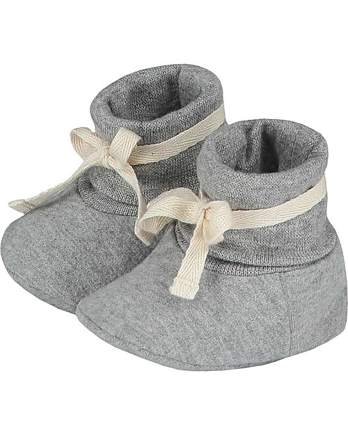 Gray Label Scarpine Baby Grigio - Cotone Bio Morbidissimo Pantofole