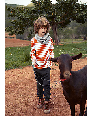 Gray Label Sciarpa Infinity Cotone Bio Morbidissimo, Grigio Melange - Taglia unica 2-8 anni Sciarpe e Mantelle