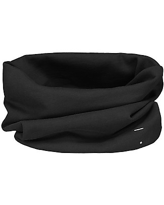 Gray Label Sciarpa Infinity - Nero - 100% Felpa di Cotone Bio GOTS Sciarpe e Mantelle