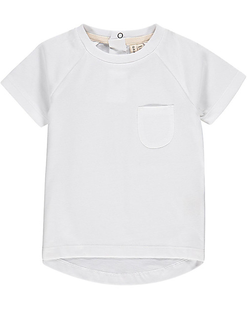 Gray Label T-shirt con Taschino e Bordo Arrotondato - Bianco (dai 2 anni in su) - 100% cotone bio T-shirt