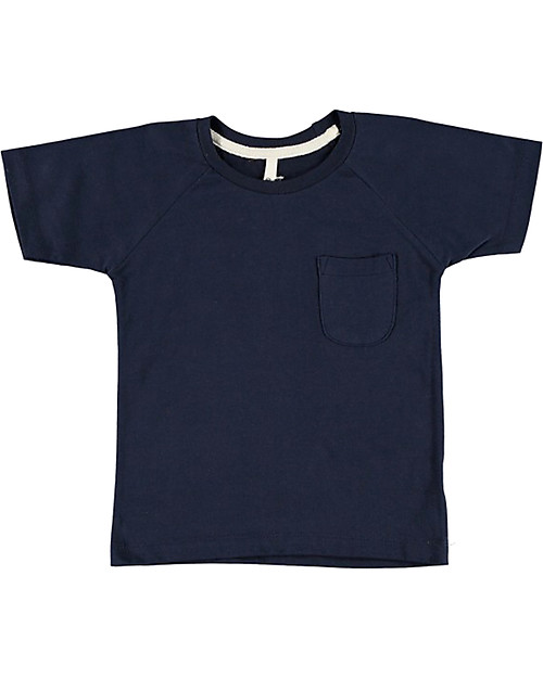 Gray Label T-Shirt Girocollo Classica - Blu Scuro - 100% jersey di cotone bio T-shirt