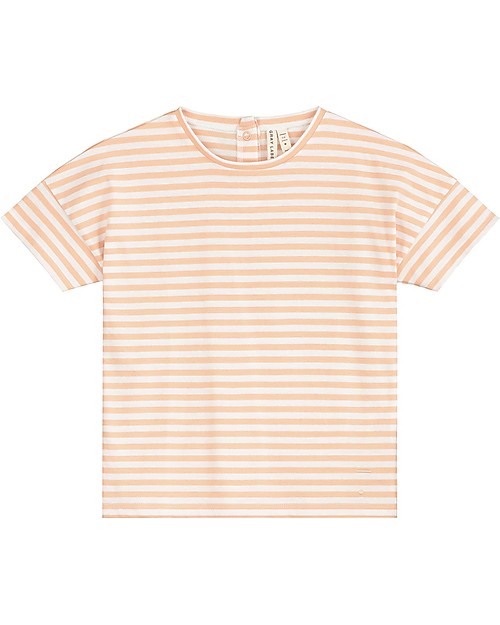 Gray Label T-shirt Oversize, Righe Pop/Bianco - 100% cotone bio T-shirt