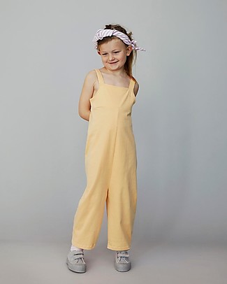Gray Label Tuta con Pantaloni Lunghi - Apricot - 100% Jersey di Cotone Bio GOTS Salopette