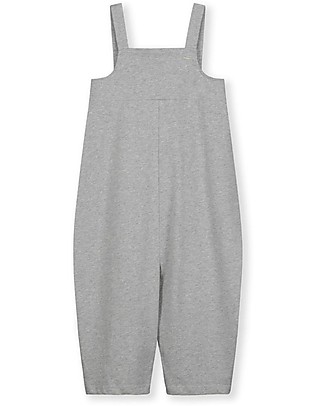 Gray Label Tuta con Pantaloni Lunghi - Grey Melange - 100% Jersey di Cotone Bio GOTS Salopette