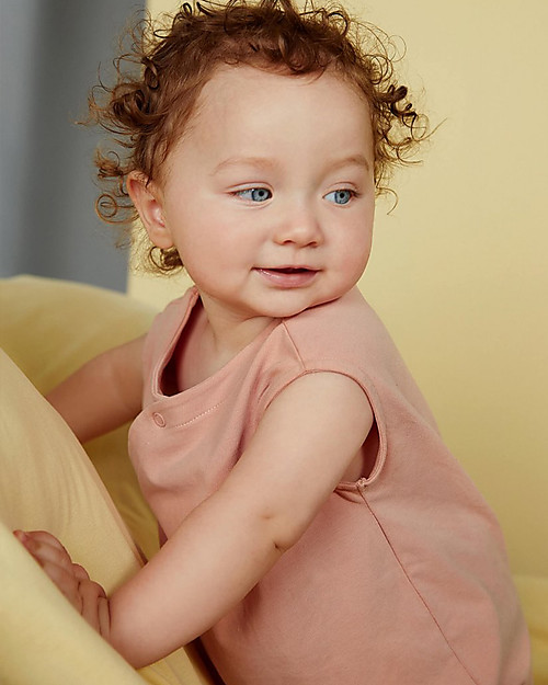 Gray Label Tutina Estiva con Bottoncini - Rustic Clay - 100% Cotone Bio Tutine Corte