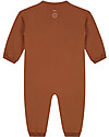 Gray Label Tutina Intera a Maniche Lunghe - Ruggine - Felpa di Cotone Bio GOTS Tutine Lunghe