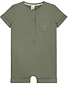 Gray Label Tutina Maniche Corte con Taschino (fino a 2 anni) - Moss - 100% cotone bio Tutine Corte