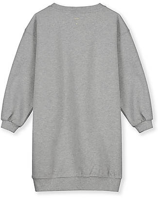 Gray Label Vestito a Maniche Lunghe - Grigio Melange - 100% Felpa di Cotone Bio GOTS Vestiti_