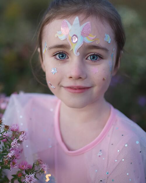 Great Pretenders Adesivi per il Viso - Unicorno - Pastello Travestimenti