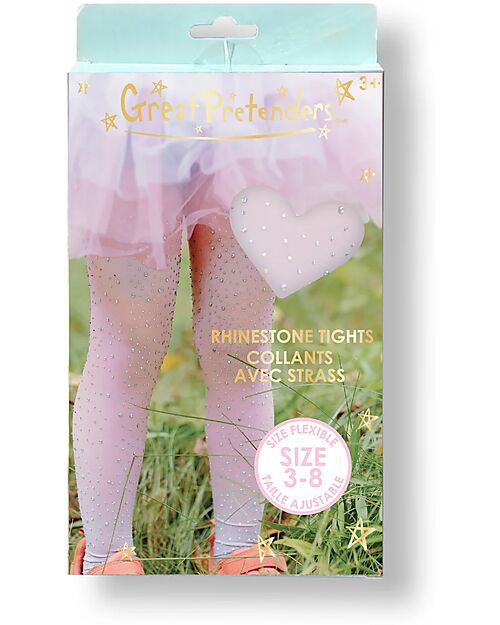 Great Pretenders Collant con Strass Sfumati Rosa e Azzurro - 3-8 anni Travestimenti